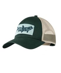 Czapka z daszkiem BUFF EXPLORE TRUCKER CAP SALT. Zielone czapki z daszkiem damskie Buff, na lato, bez wzorów, z bawełny. Za 99.99 zł.