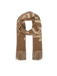 Tommy Hilfiger Szalik AW0AW19123 Beżowy ciemny. Brązowe szaliki damskie Tommy Hilfiger, bez wzorów, z wełny. Za 369.99 zł.