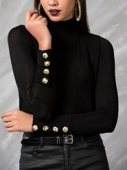 LA Angels Bluzka w kolorze czarnym rozmiar: XL. Czarne bluzki damskie LA Angels, xl, bez wzorów, bez kołnierzyka, bez ramiączek. Za 72.45 zł.