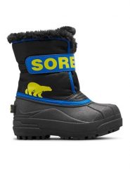Sorel Śniegowce Childrens Snow Commander™ BootNC5190-001 Czarny. Czarne buty zimowe chłopięce Sorel, z materiału, bez zapięcia. Za 219.99 zł.