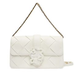 Torebka Just Cavalli. Białe torebki wieczorowe damskie Just Cavalli, bez wzorów, bez dodatków. Za 829.99 zł.