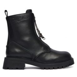 Trapery Pepe Jeans. Czarne trapery damskie Pepe Jeans, z jeansu, bez zapięcia. Za 619.99 zł.