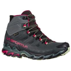 Damskie buty turystyczne La Sportiva Ultra Raptor II Gtx Mid. Fioletowe obuwie trekkingowe damskie La Sportiva, z gumy, bez zapięcia. Za 1,066.34 zł.