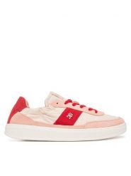Tommy Hilfiger Sneakersy Heritage FW0FW09405 Różowy jasny. Czerwone obuwie sportowe damskie Tommy Hilfiger, ze skóry, bez zapięcia. Za 409.99 zł.