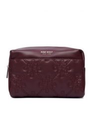 Nine West Kosmetyczka CEO-NW-W1-030-AW26 Bordowy. Czerwone kosmetyczki damskie Nine West, bez wzorów, ze skóry. Za 79.99 zł.