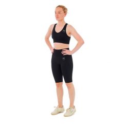 Damski zestaw sportowy Xtreme - spodenki sportowe + top sportowy - Czarny. Czarne spodenki sportowe damskie XTREME SOCKSWEAR, m, bez wzorów, z materiału, z podwyższonym stanem, na fitness i siłownię. Za 177.72 zł.