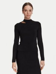Marciano Guess Sweter G6YR07 Z1060 Czarny Slim Fit. Czarne swetry klasyczne damskie Marciano Guess, s, z wiskozy, bez kołnierzyka. Za 589.99 zł.
