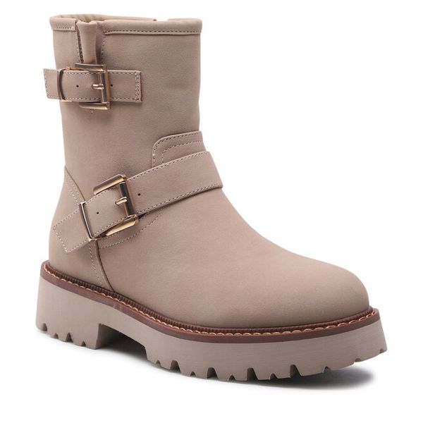 Botki Jenny Fairy. Brązowe botki damskie Jenny Fairy, bez obcasa, na płaskiej podeszwie, bez zapięcia. Za 199.99 zł.