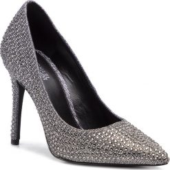 Szpilki MICHAEL MICHAEL KORS - Claire Pump 40R9CLHP1D Blk/Silver. Szare szpilki damskie MICHAEL Michael Kors, bez wzorów, z materiału, bez obcasa, na obcasie, bez zapięcia. W wyprzedaży za 449.00 zł.
