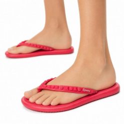 Japonki damskie Ipanema 27130 MEU SOL AD. Czerwone klapki damskie Ipanema, bez wzorów, z materiału, bez obcasa, bez zapięcia. Za 39.00 zł.