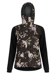 Maloja Kurtka hybrydowa "SennesM. Printed" w kolorze czarnym rozmiar: S. Czarne kurtki sportowe damskie Maloja, s, bez wzorów, bez kaptura. Za 385.62 zł.