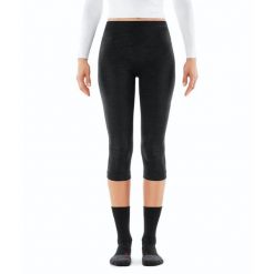 Rajstopy damskie 3/4 Falke Wool-Tech. Czarne rajstopy Falke, bez wzorów, z dzianiny. Za 399.70 zł.