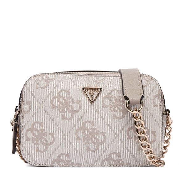 Torebka Guess. Brązowe listonoszki damskie Guess, z aplikacjami, bez dodatków. Za 549.99 zł.