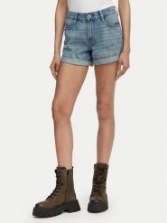 G-Star Raw Szorty jeansowe Judee D23211-D788 Niebieski Regular Fit. Niebieskie szorty damskie G-Star Raw, bez wzorów, z bawełny. Za 309.99 zł.