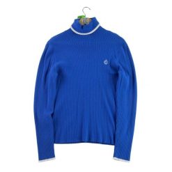 Second life - Damski sweter z golfem - Stan bardzo dobry. Niebieskie golfy damskie Ralph Lauren, bez kołnierzyka. Za 135.32 zł.