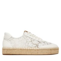 Espadryle LAUREN RALPH LAUREN. Białe espadryle damskie Lauren Ralph Lauren, bez wzorów, bez obcasa. Za 769.99 zł.