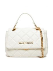 Valentino Torebka VBS3KK05R Biały. Białe torebki wieczorowe damskie Valentino, bez wzorów, ze skóry, bez dodatków. Za 539.99 zł.