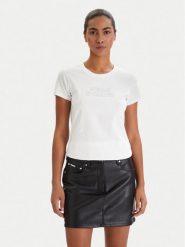 Armani Exchange T-Shirt XW002293 AF17173 U0002 Biały Slim Fit. Białe t-shirty damskie Armani Exchange, xl, bez wzorów, z bawełny, bez kołnierzyka. Za 281.21 zł.