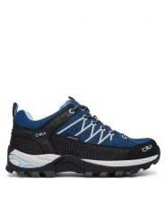 CMP Trekkingi Rigel Low 3Q13246 Niebieski. Niebieskie obuwie trekkingowe damskie CMP, ze skóry, bez zapięcia. Za 479.99 zł.