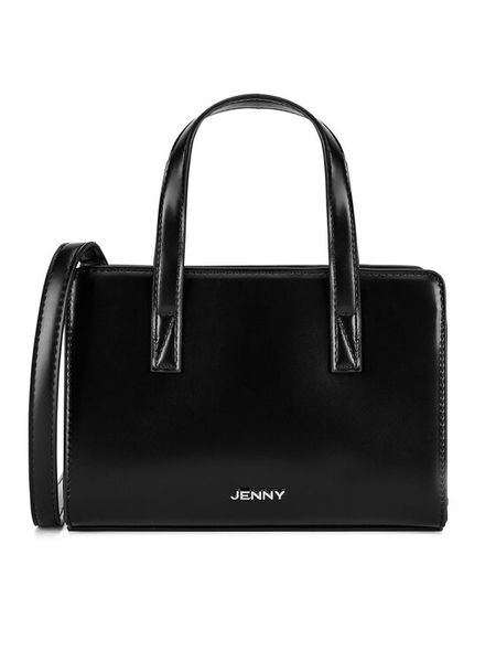JENNY Torebka JNY-M-006-07 Czarny. Czarne torebki klasyczne damskie Jenny, z tworzywa sztucznego, bez dodatków. Za 109.99 zł.