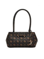 Guess Torebka Carrie Logo HWGP98 98080 Brązowy. Brązowe torebki klasyczne damskie Guess, ze skóry, bez dodatków. Za 639.99 zł.