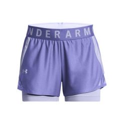 Damskie szorty 2 w 1 Under Armour Play Up. Niebieskie spodenki sportowe damskie Under Armour, s, bez wzorów. Za 150.99 zł.