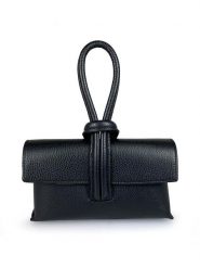 ORE10 Skórzana torebka w kolorze czarnym - 23 x 13 x 6 cm rozmiar: onesize. Czarne torebki klasyczne damskie ORE10, z materiału, bez dodatków. Za 173.99 zł.