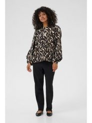 Kaffe Bluzka w kolorze czarnym rozmiar: 36. Czarne bluzki damskie Kaffe, bez wzorów, z wiskozy, bez kołnierzyka, bez ramiączek. Za 104.39 zł.