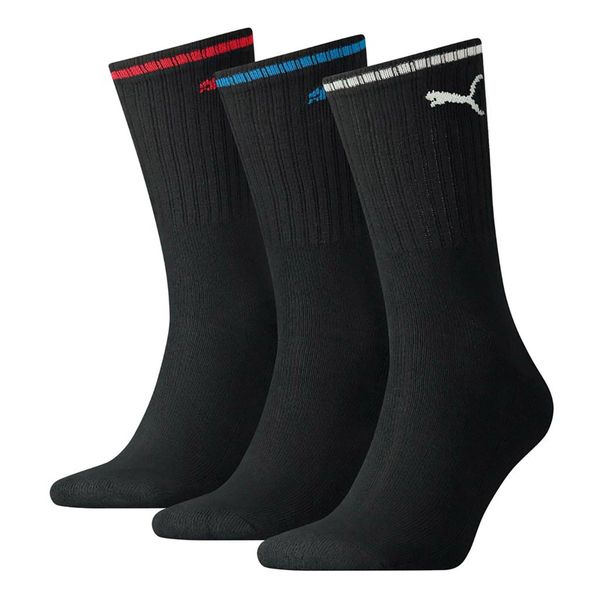 Skarpety Puma Sport Crew Stripe 3Pack czarne. Czarne skarpetki damskie Puma, bez wzorów. Za 48.99 zł.