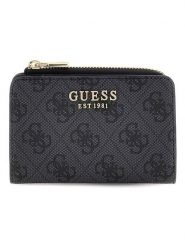 Guess Portfel w kolorze antracytowym - 12 x 8 x 25 cm rozmiar: onesize. Czarne portfele damskie Guess, z aplikacjami, z materiału. Za 223.99 zł.