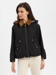 Barbour kurtka przeciwdeszczowa - Weaver Kobiety czarny, 46. Czarne kurtki damskie Barbour, bez wzorów, ze sztruksu, bez kaptura. Za 899.95 zł.