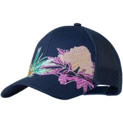 Czapka z daszkiem BUFF EXPLORE TRUCKER CAP SATRY INDIGO. Niebieskie czapki z daszkiem damskie Buff, bez wzorów. Za 109.99 zł.