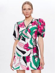 Pinko Sukienka codzienna 100995 A0TN Kolorowy Regular Fit. Sukienki damskie Pinko, bez wzorów, z bawełny, bez ramiączek. Za 1,649.00 zł.
