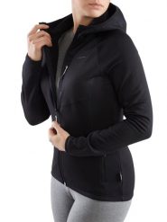 Bluza trekkingowa techniczna damska Viking Jukon Hoodie z kapturem na zamek. Czarne bluzy damskie Viking, l, bez wzorów, z dzianiny, z kapturem. Za 227.00 zł.