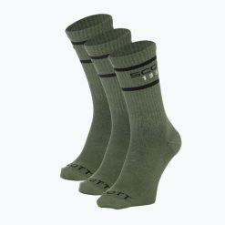 Skarpety SCOTT Retro Casual Crew 3. Zielone skarpetki damskie Scott, bez wzorów, z bawełny. Za 62.99 zł.