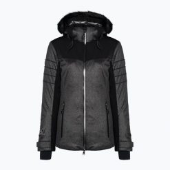 Kurtka narciarska damska EA7 Emporio Armani Giubbotto 6RTG15. Szare kurtki damskie EA7 Emporio Armani, na zimę, m, bez wzorów, z elastanu, bez kaptura. Za 1,439.00 zł.