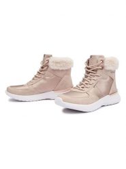 SAM73 Botki "Antlia" w kolorze beżowym rozmiar: 40. Brązowe botki damskie sam73, z materiału, bez obcasa, bez zapięcia. Za 202.50 zł.