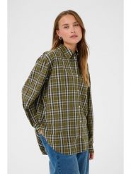 Kaffe Koszula w kolorze khaki rozmiar: 36. Brązowe koszule damskie Kaffe, bez wzorów, bez kołnierzyka, bez ramiączek. Za 152.99 zł.