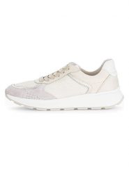 Gabor Skórzane sneakersy w kolorze kremowym rozmiar: 38. Brązowe obuwie sportowe damskie Gabor, z materiału, bez zapięcia. Za 205.93 zł.