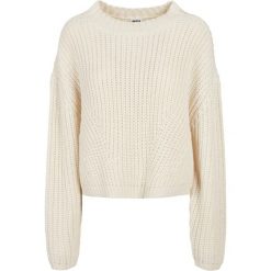 Bluza damska Urban Classics wide oversizeer-Duże rozmiary. Białe bluzy damskie Urban Classics, na zimę, bez wzorów, bez kaptura. Za 211.00 zł.