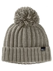 Jack Wolfskin Czapka "Highloft" w kolorze beżowym rozmiar: M. Brązowe czapki damskie Jack Wolfskin, bez wzorów, ze splotem. Za 131.74 zł.