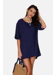Le Jardin du Lin Sukienka w kolorze granatowym rozmiar: 36. Niebieskie sukienki damskie Le jardin du lin, bez wzorów, klasyczne, bez ramiączek. Za 154.43 zł.