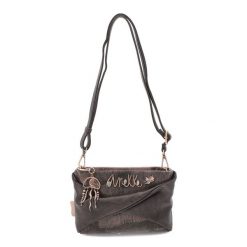 Brązowa Torebka Anekke Elegancka Damska Kopertówka. Brązowe torebki wieczorowe damskie Anekke, bez wzorów, z materiału, bez dodatków. Za 239.00 zł.