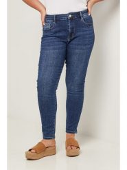 Curvy Lady Dżinsy - Slim fit - w kolorze niebieskim rozmiar: 38. Niebieskie jeansy damskie Curvy Lady, z standardowym stanem. Za 184.46 zł.