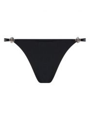 Guess Stringi O5BE14 KCF20 Czarny. Czarne stringi Guess, z aplikacjami, z syntetyku. Za 179.99 zł.
