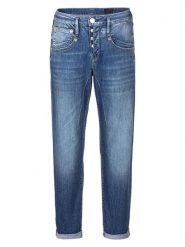 Herrlicher Dżinsy "Shyra" - Tapered fit - w kolorze niebieskim rozmiar: W33. Niebieskie jeansy damskie Herrlicher, z podwyższonym stanem. Za 208.99 zł.