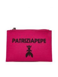Patrizia Pepe Torebka 2Q0023/K264-R458 Różowy. Czerwone torebki wieczorowe damskie Patrizia Pepe, bez wzorów, z materiału, bez dodatków. Za 229.99 zł.