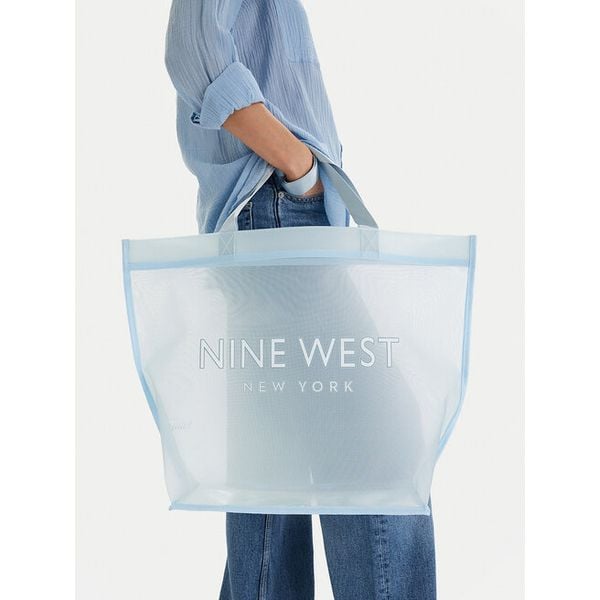 Torebka Nine West. Niebieskie shopper bag Nine West, bez dodatków. Za 79.99 zł.
