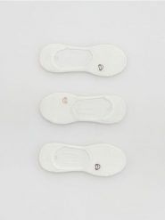 Stopki z nadrukiem 3 pack - złamana biel. Skarpetki damskie Reserved, bez wzorów. Za 39.99 zł.