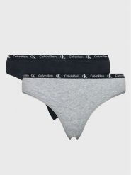 Calvin Klein Underwear Komplet 2 par stringów 000QD3990E Kolorowy. Komplety bielizny Calvin Klein Underwear, bez wzorów, z bawełny. Za 99.99 zł.